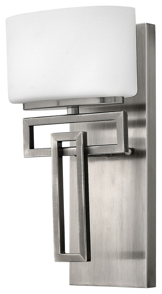 Hinkley Lanza Medium Single Light Vanity, Antique Nickel