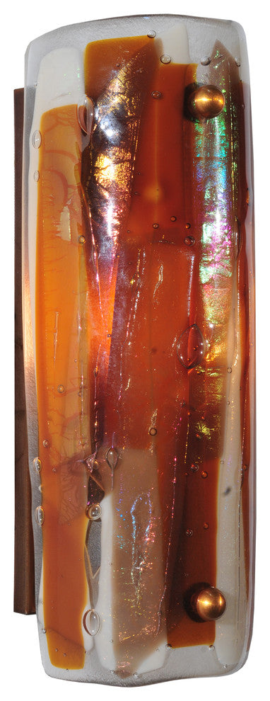 4"W Metro Fusion Marina Glass Wall Sconce