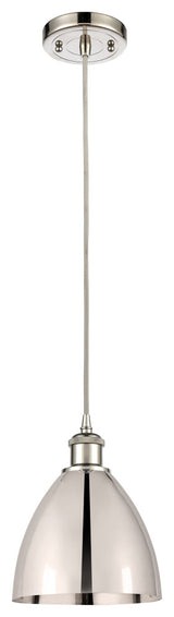 Ballston Dome Mini Pendant, Polished Nickel