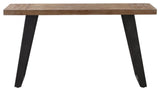 Uttermost 24877 Freddy 55"L Wood Top Metal Console Table - Weathered Oak