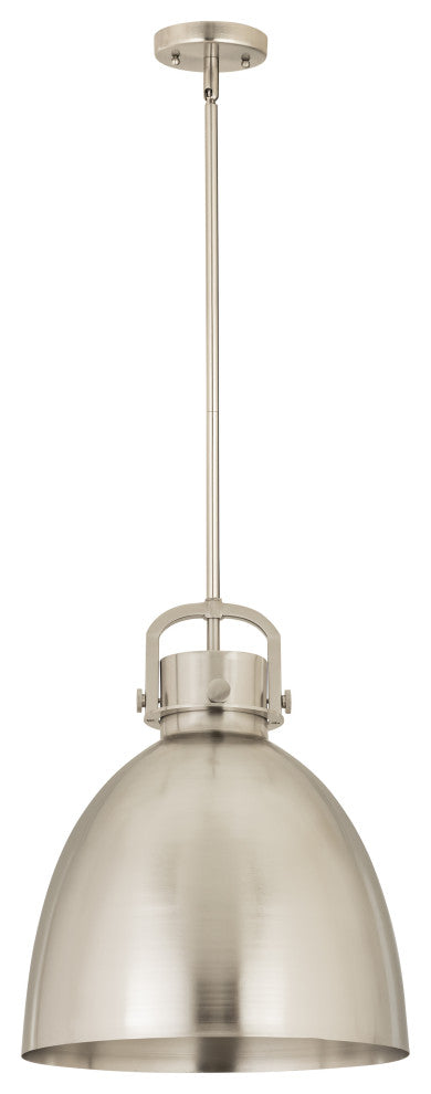 Innovations Lighting 710-1S-SN-M712-14SN Newton Bell 1 Light 14" Pendant
