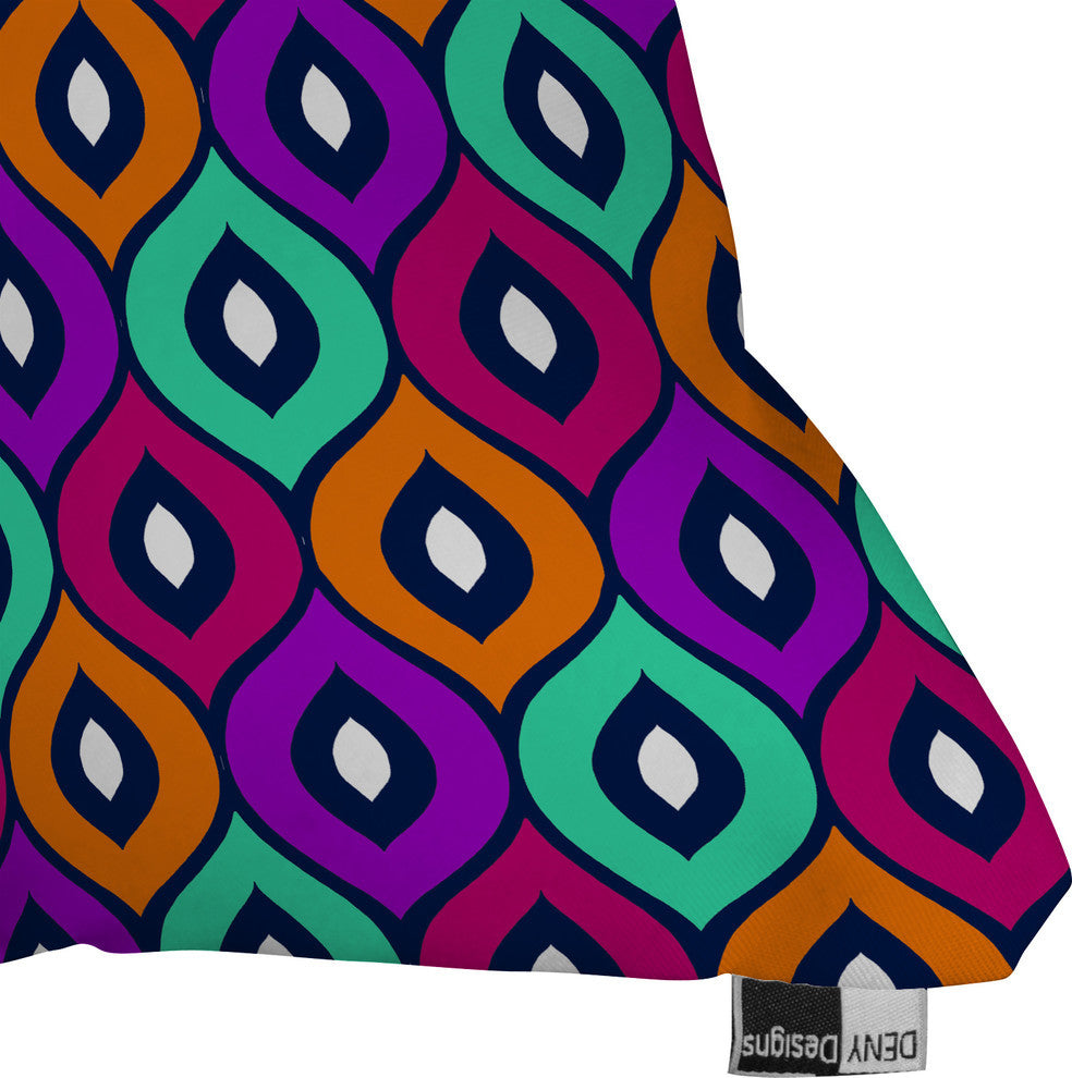 Deny Designs Aimee St Hill Leela Purple Outdoor Throw Pillow
