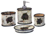 4-Piece Birch Pinecone Bath Set