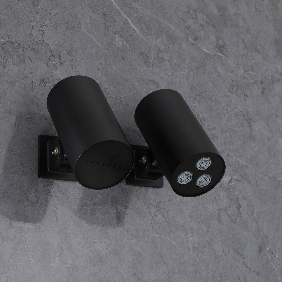 Unique Shower System With Handheld Shower, Matte Black