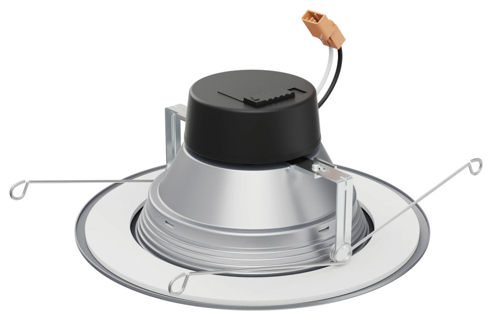 Satco Lighting 9W LED Downlight Retrofit 5"-6" CCT Selectable, Brushed Nickel