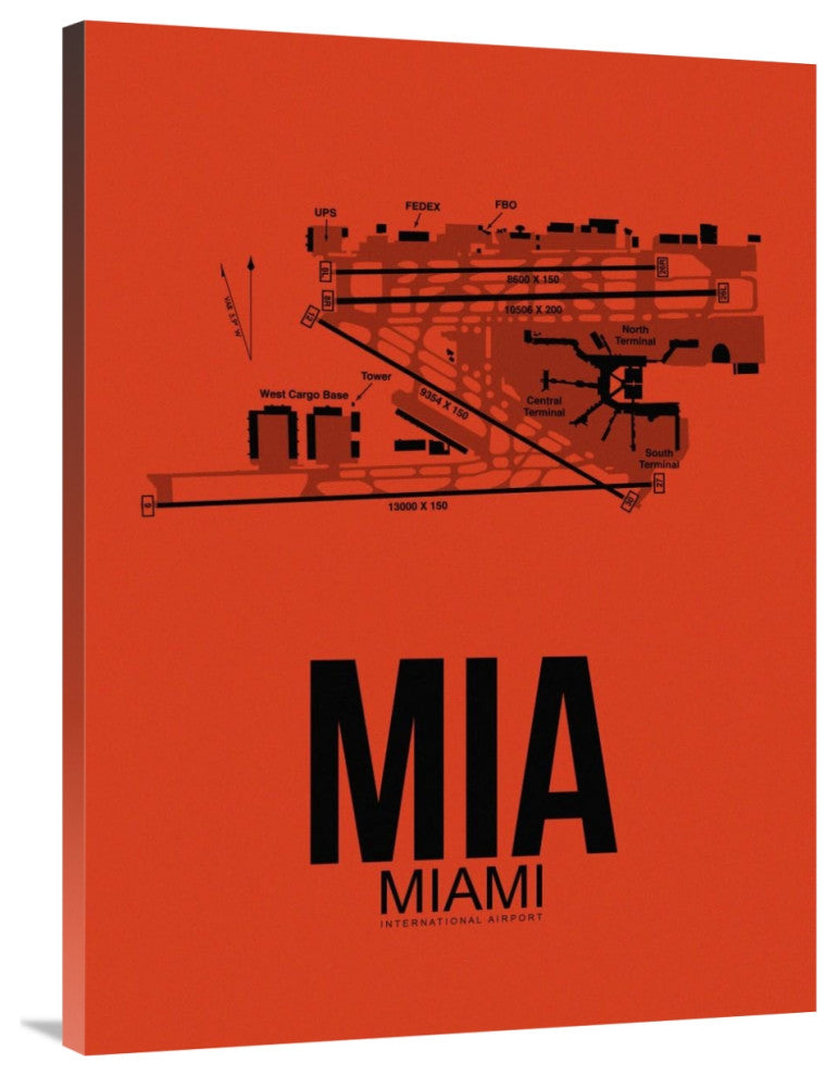 "MIA Miami Airport Orange" Fine Art Print