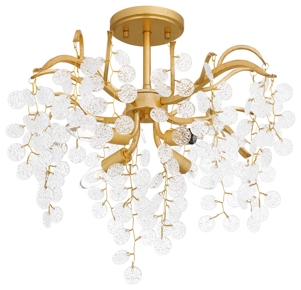 Quoizel MAP1720 Maple 4 Light 22"W Semi-Flush Ceiling Fixture - Earth Black