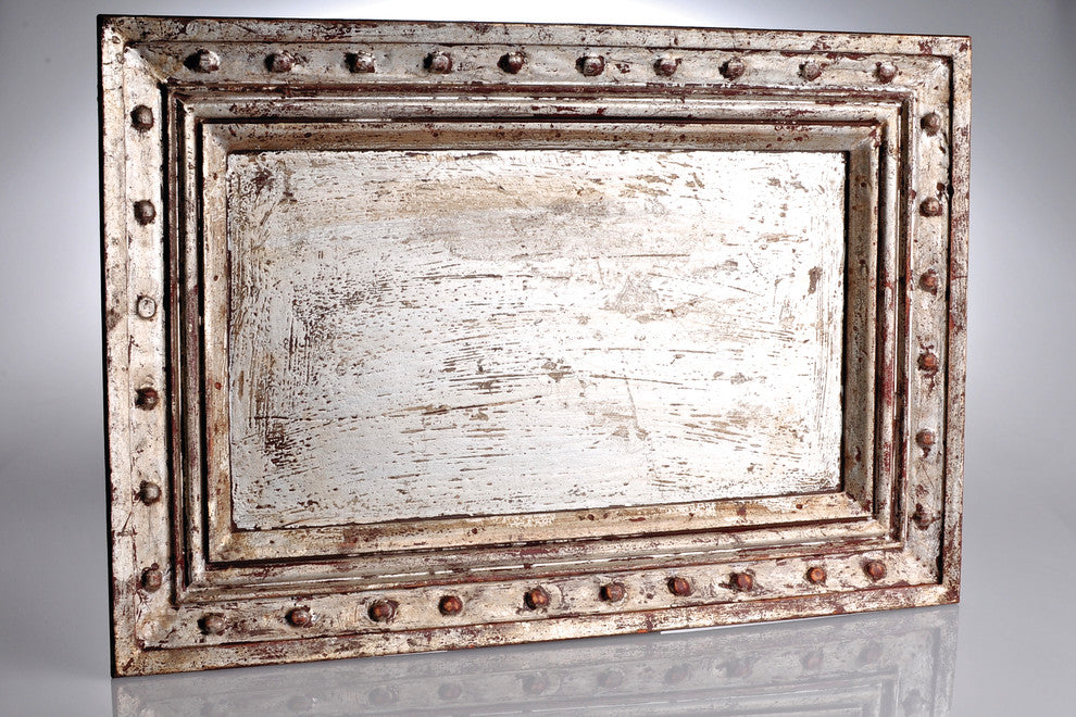 Vendome Tray, Silver Leaf