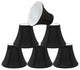 30034-6 Small Bell  Chandelier Clip On Lamp Shade Black 3"x6"x5"