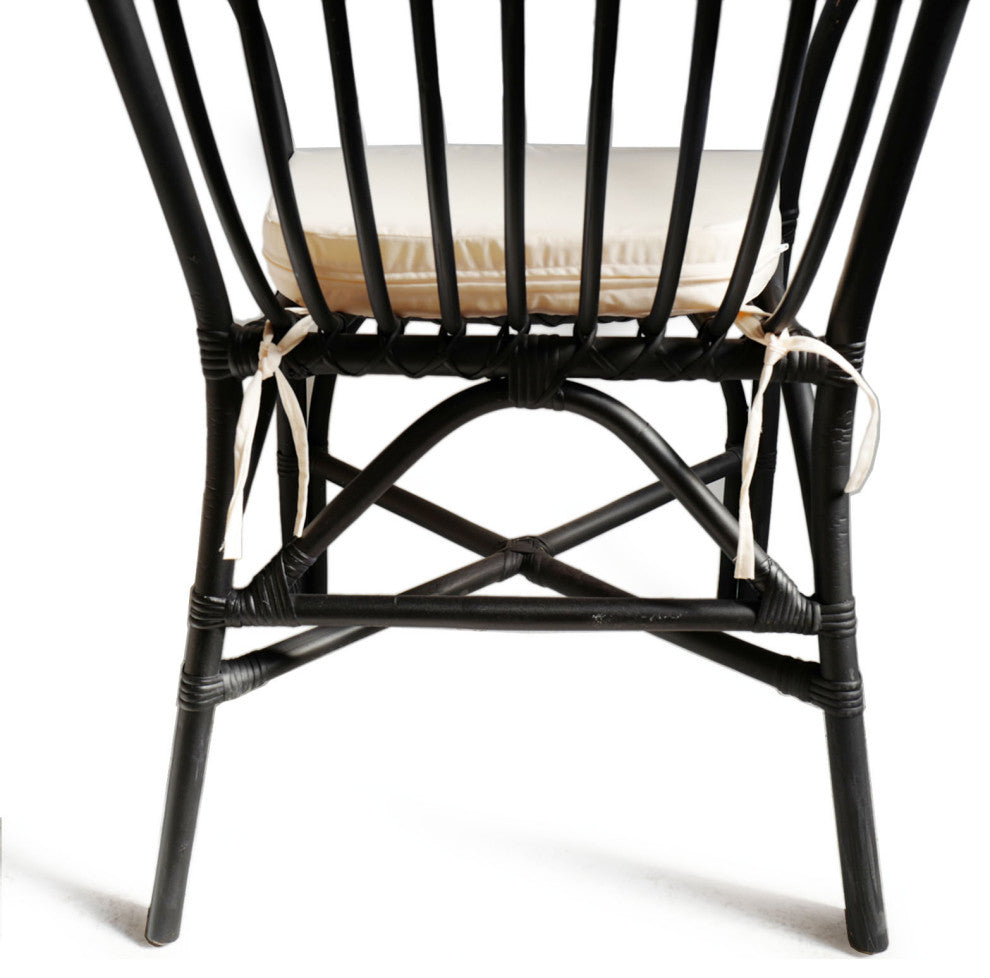 Black Bamboo Dining Chair