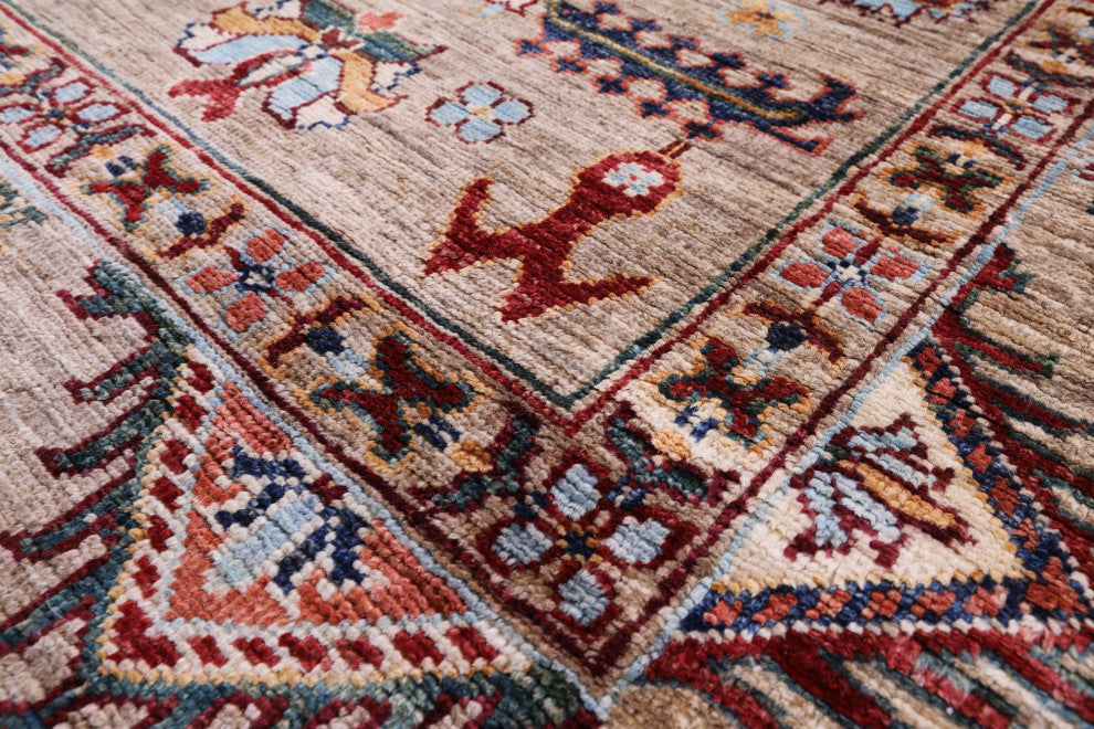 Persian Tabriz Hand-Knotted Wool Rug 6' 9" X 9' 10" Q10100