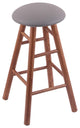 Holland Bar Stool, Oak Round Cushion Bar Stool, Smooth Legs
