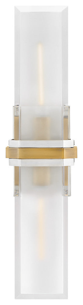 Hinkley Kipton Large Sconce, Polished Nickel