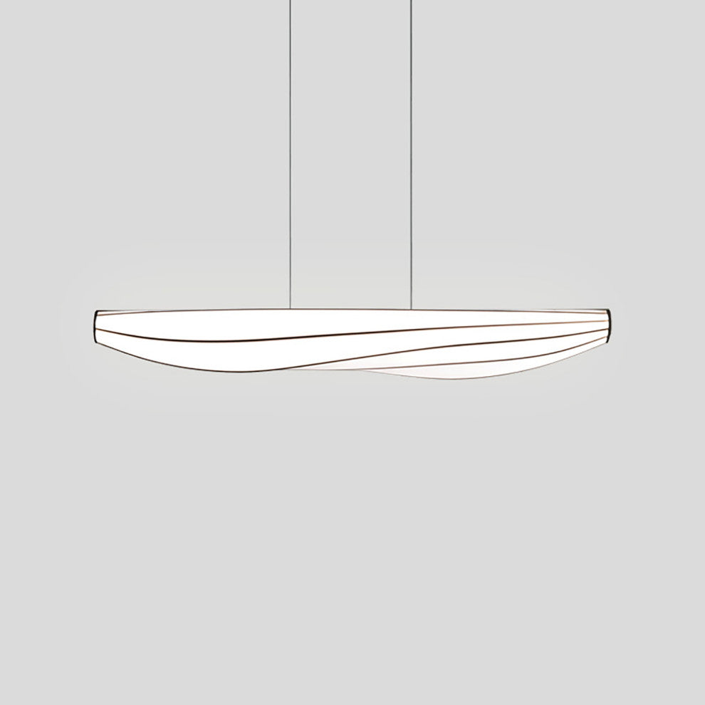 Lenis LED Linear Pendant, Walnut, 3500k - 277v