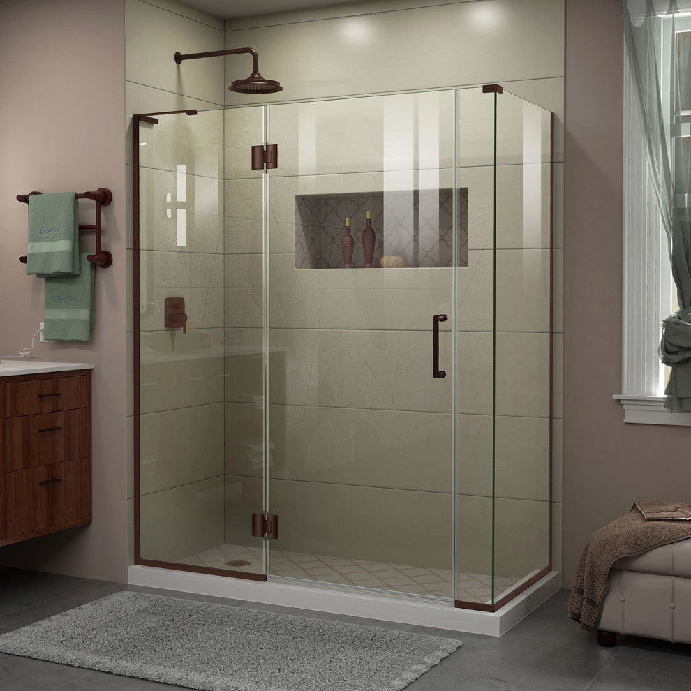 DreamLine E3270630L-06 Unidoor-X 57 in. W x 30.375 in. D x 72 in. H Hinged