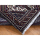 Blue Vintage Persian Shiraz Design Pure Wool Hand Knotted Rug 4'1" x 5'9"