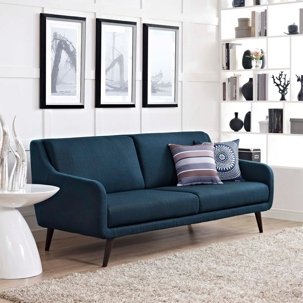 Modway Verve Upholstered Sofa, Azure