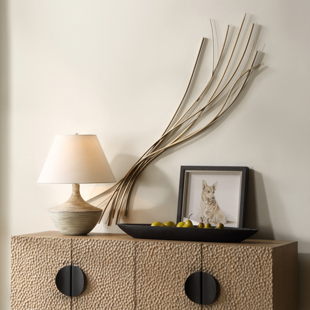 Uttermost 04372 Frequencies 13" Tall Iron Wall Sculpture - Silver