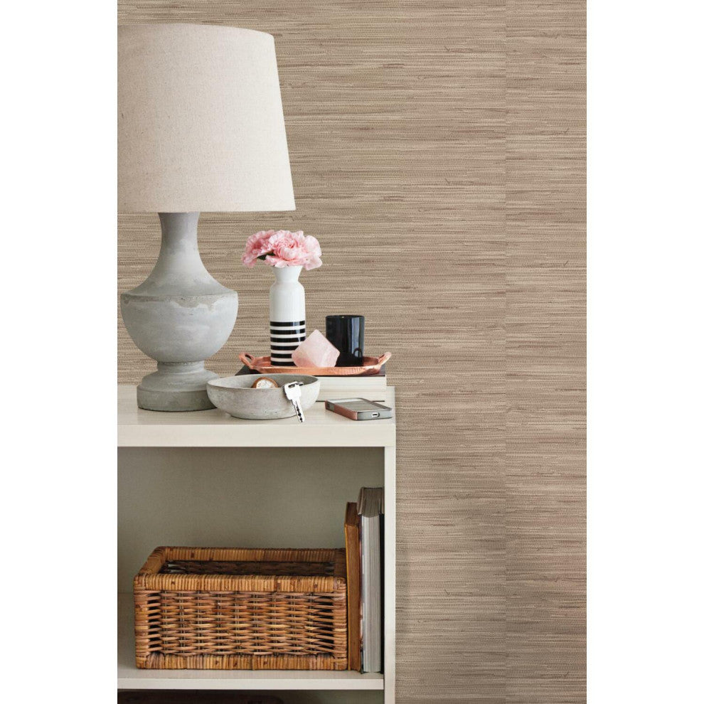 Lustrous Grasscloth Wallpaper