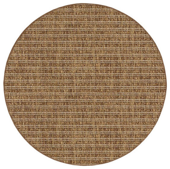 Couristan Antigua Indoor/Outdoor Accent Rugs - Stylish Comfort for Every Setting, Bronze, Round 8'