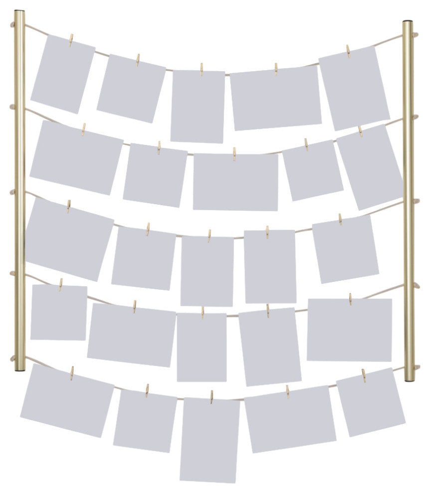 Hangit Photo Display, Matte Brass