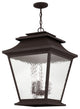 Livex Lighting Hathaway 5 Light Bronze Outdoor Pendant Lantern