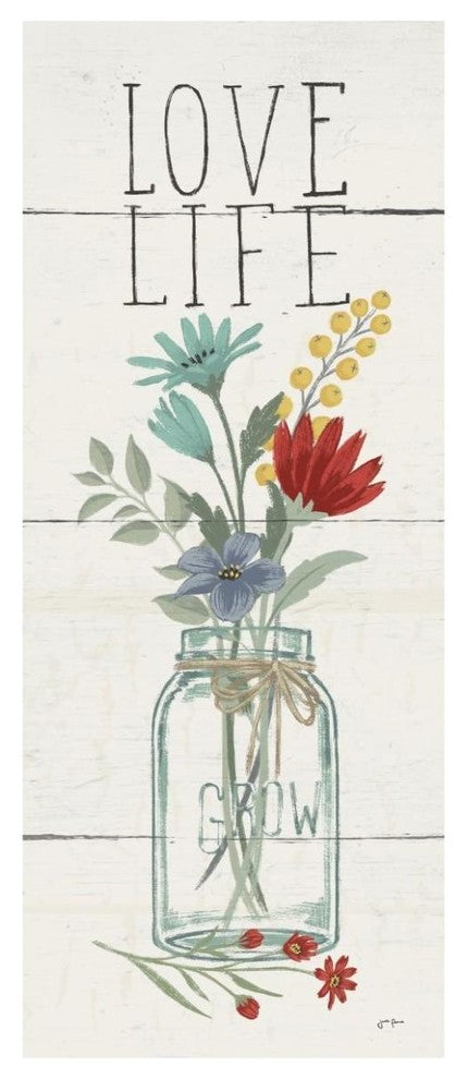 "Blooming Thoughts X" Digital Paper Print by Janelle Penner, 26"x62"
