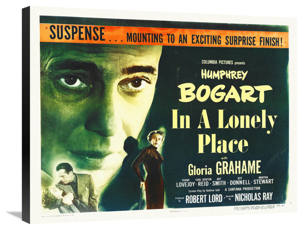"In A Lonely Place" Stretched Canvas Giclee by Hollywood Photo Archive, 30x23"