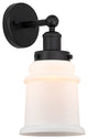Innovations 616-1W-BK-G181 Canton 1 Light Sconce, Matte Black