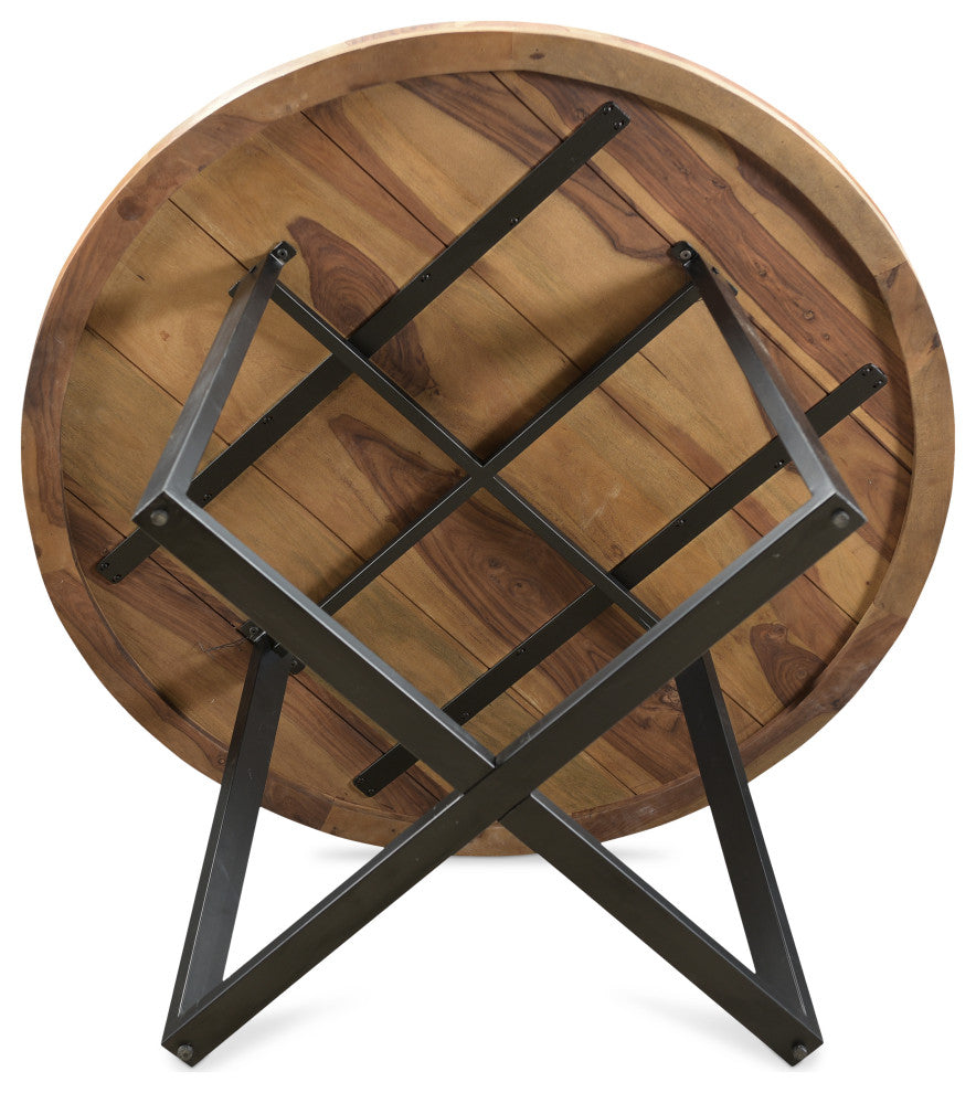 Blossom Sheesham Wood Round Dining Table