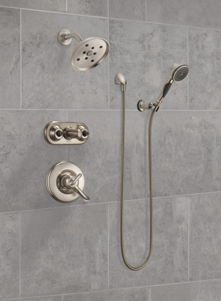 Delta Premium Adjustable 3-Setting Wall Mount Hand Shower, Stainless, 55021-SS