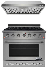 NXR 36" Propane Gas Range & Under Cabinet Hood Bundle SC3611LP EH3619
