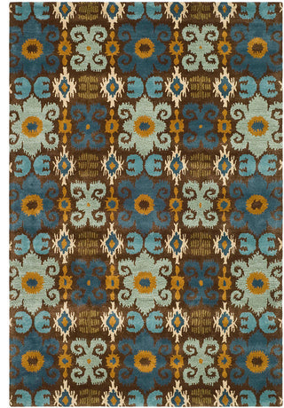Safavieh Soho Soh445B Rug, Brown/Blue, 7'6"x9'6"