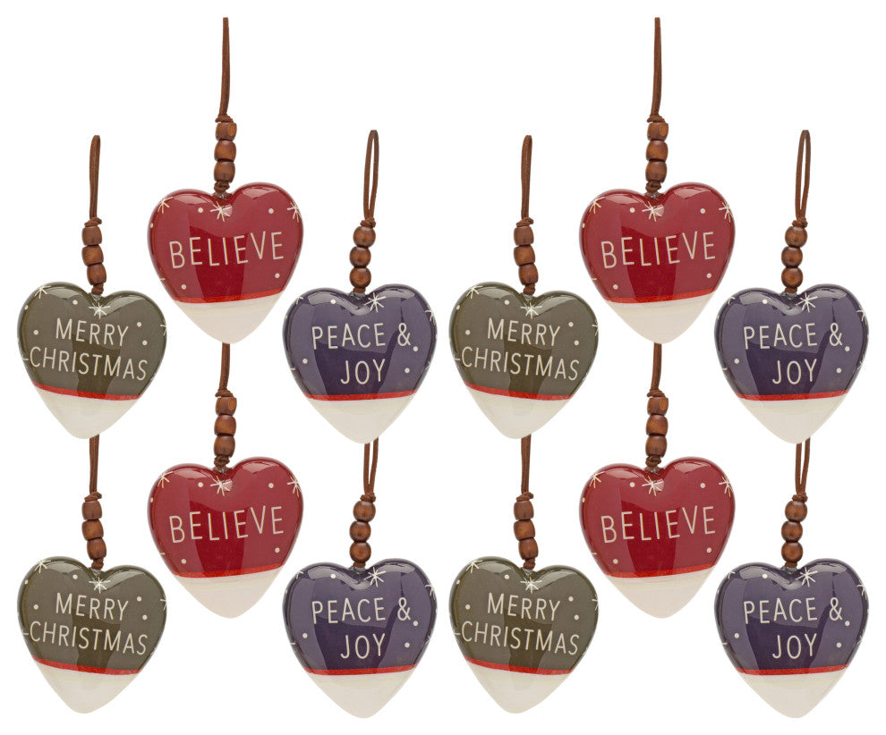 Heart Ornament, 12-Piece Set
