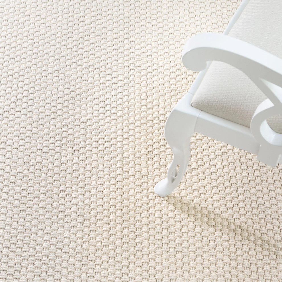 Dash & Albert Rope Ivory Handwoven Indoor/Outdoor Rug, Ivory, 4' x 6'