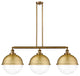 INNOVATIONS 213-BB-HFS-122-BB 3-Light Island Light Brushed Brass