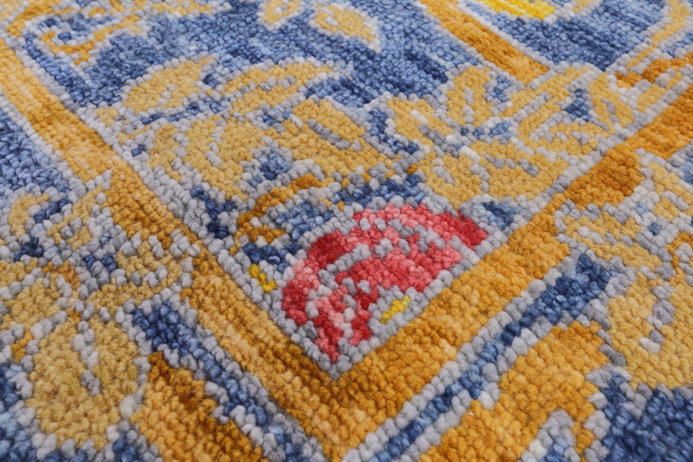 Hand-Knotted William Morris Wool Rug 6' 3" X 9' 4" - Q13357