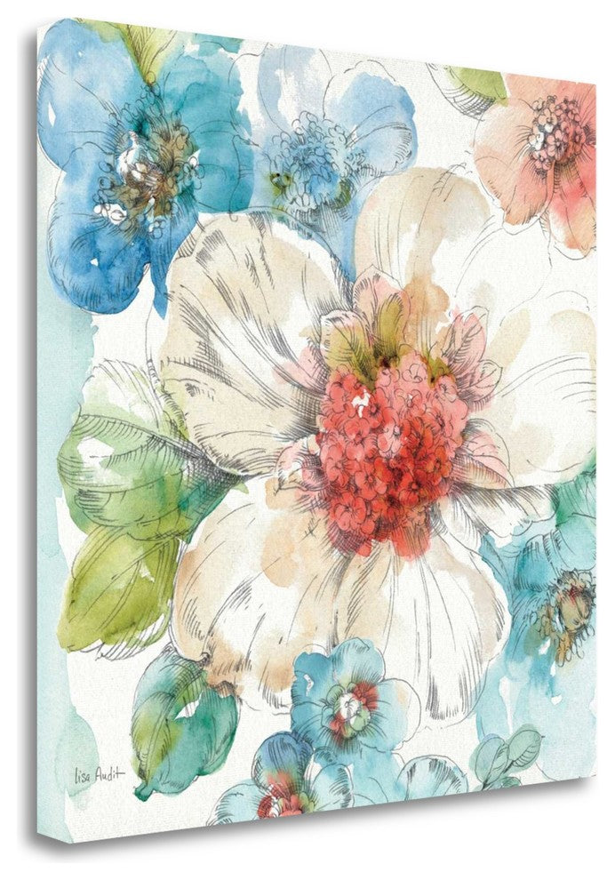 "Summer Bloom III" By Lisa Audit, Giclee Print on Gallery Wrap Canvas