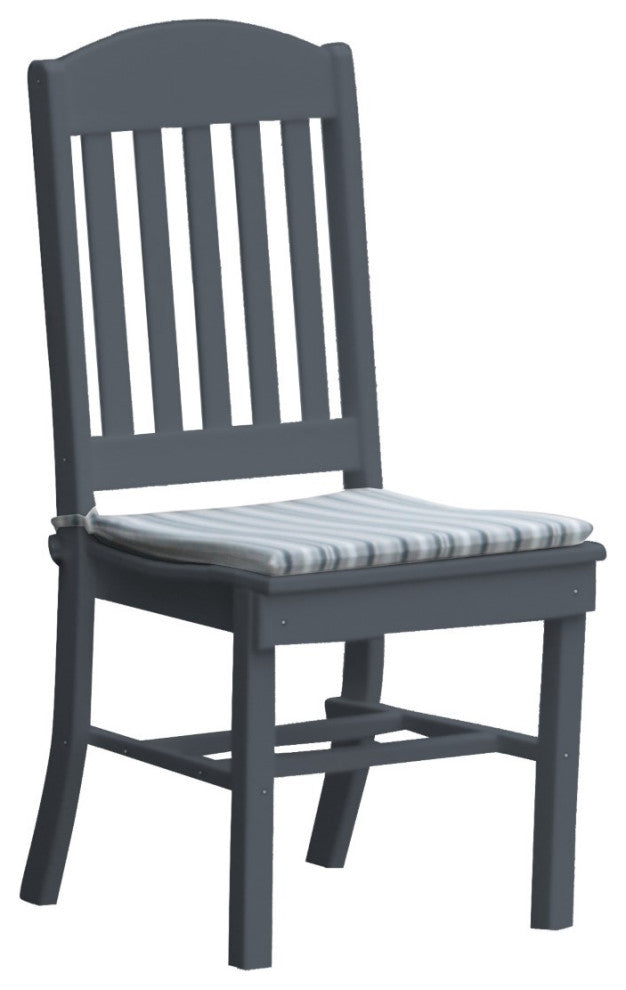 Poly Lumber Classic Dining Chair, Dark Gray