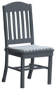 Poly Lumber Classic Dining Chair, Dark Gray