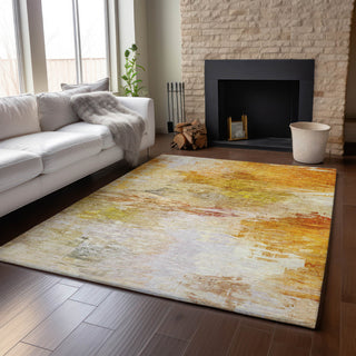 Premium Machine Washable Mayfield AMF595 Paprika 5' x 7'6" Rug