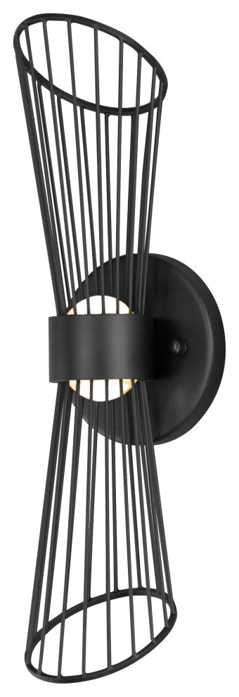 Maxim 24171 Zeta 16" Tall LED Wall Sconce - Black