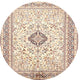 Ahgly Company Indoor Round Traditional Area Rugs, 4' Round