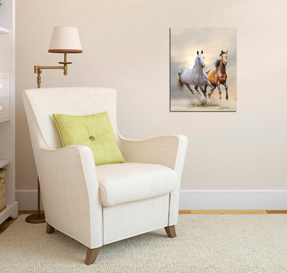 "Wild and Free" Tempered Glass Wall Art