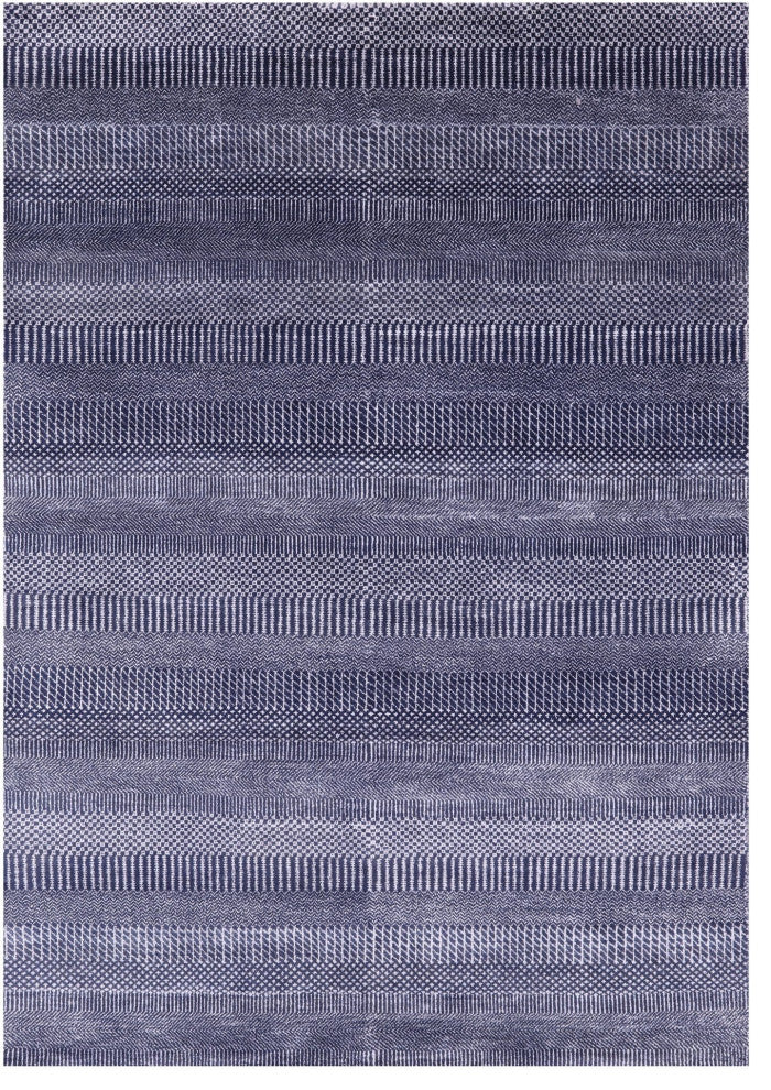 5' 1" X 7' 2" Savannah Grass Hand Knotted Wool and Silk Rug Q11498