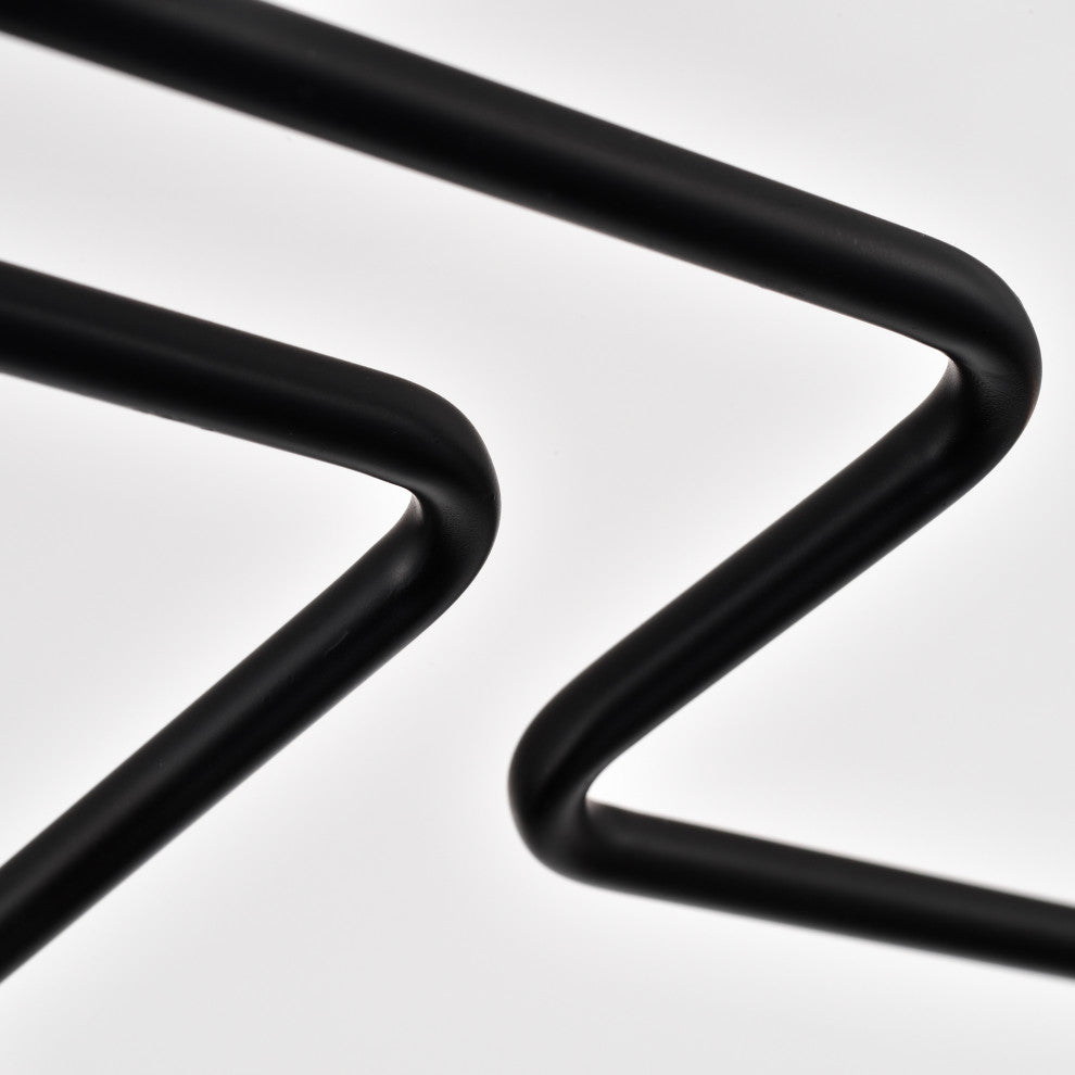 Liz 8-Light Black Sputnik Linear Flush Mount