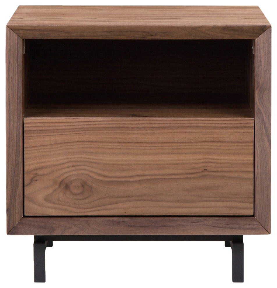 Contemporary Persela Side Table - Brown