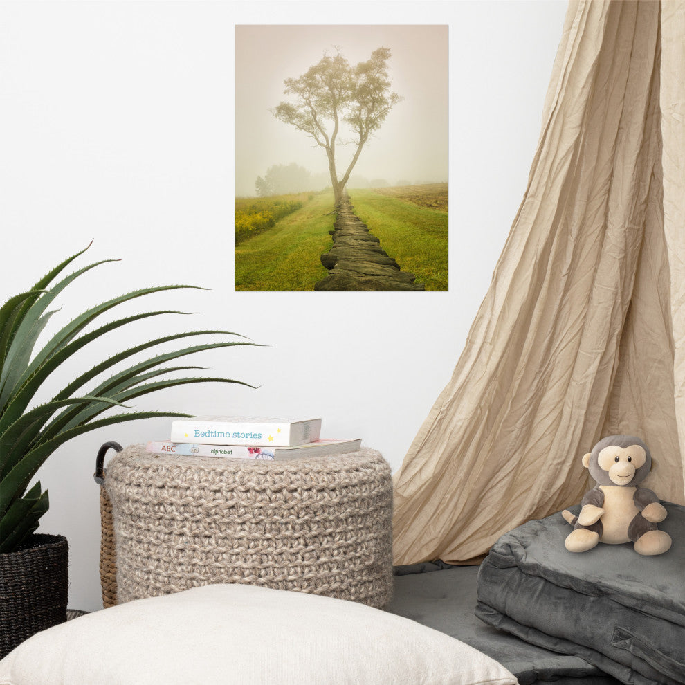 Wall Art Print Landscape Photograph Calming Morning Rural Unframed, 16" X 20"