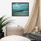 Blue Morning at Rehoboth Coastal Landscape Framed Photo Paper Wall Art Prints, Black, 16" X 20"