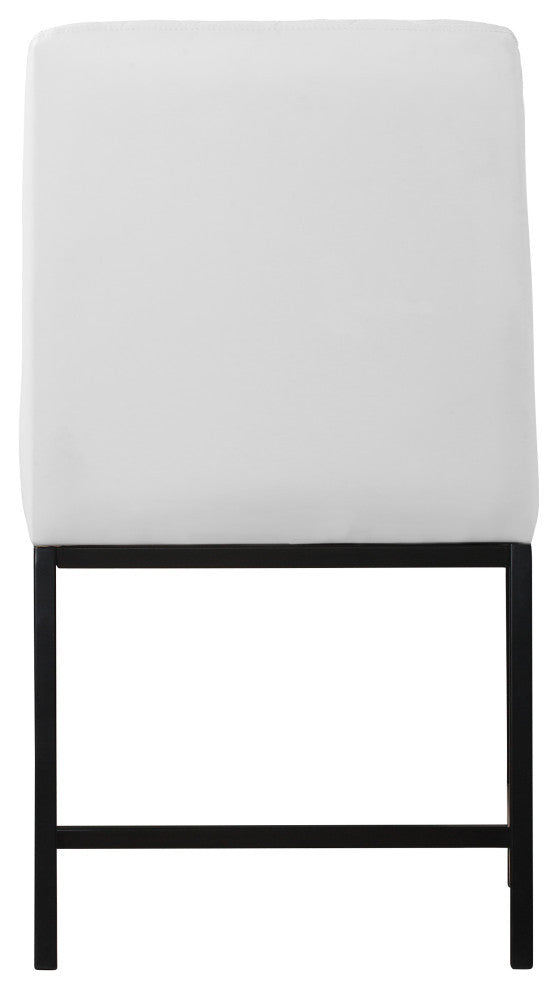 Bryce Faux Leather Upholstered Dining Chair, Set of 2, White